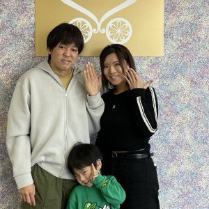【秋田市にお住まいのO様ご夫婦】ママのお指かわいい♡