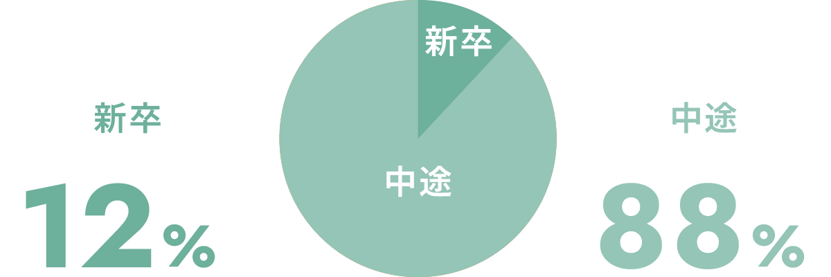 採用 構成比率